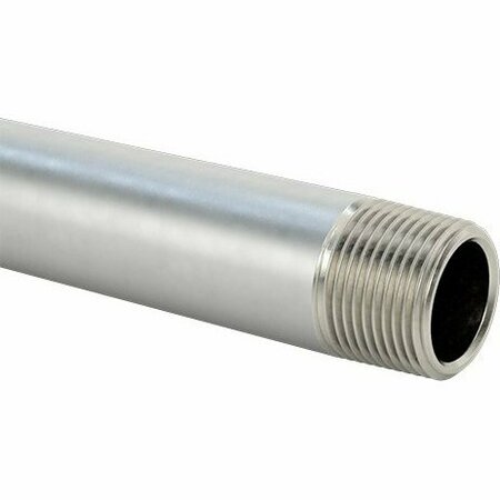 BSC PREFERRED Thick-Wall 316/316L Stainless Steel Pipe Threaded on Both Ends 1 Pipe Size 36 Long 68045K36